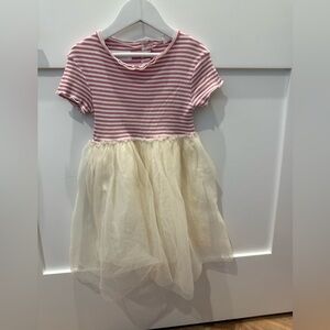 Zara Pink and White Striped Tee
